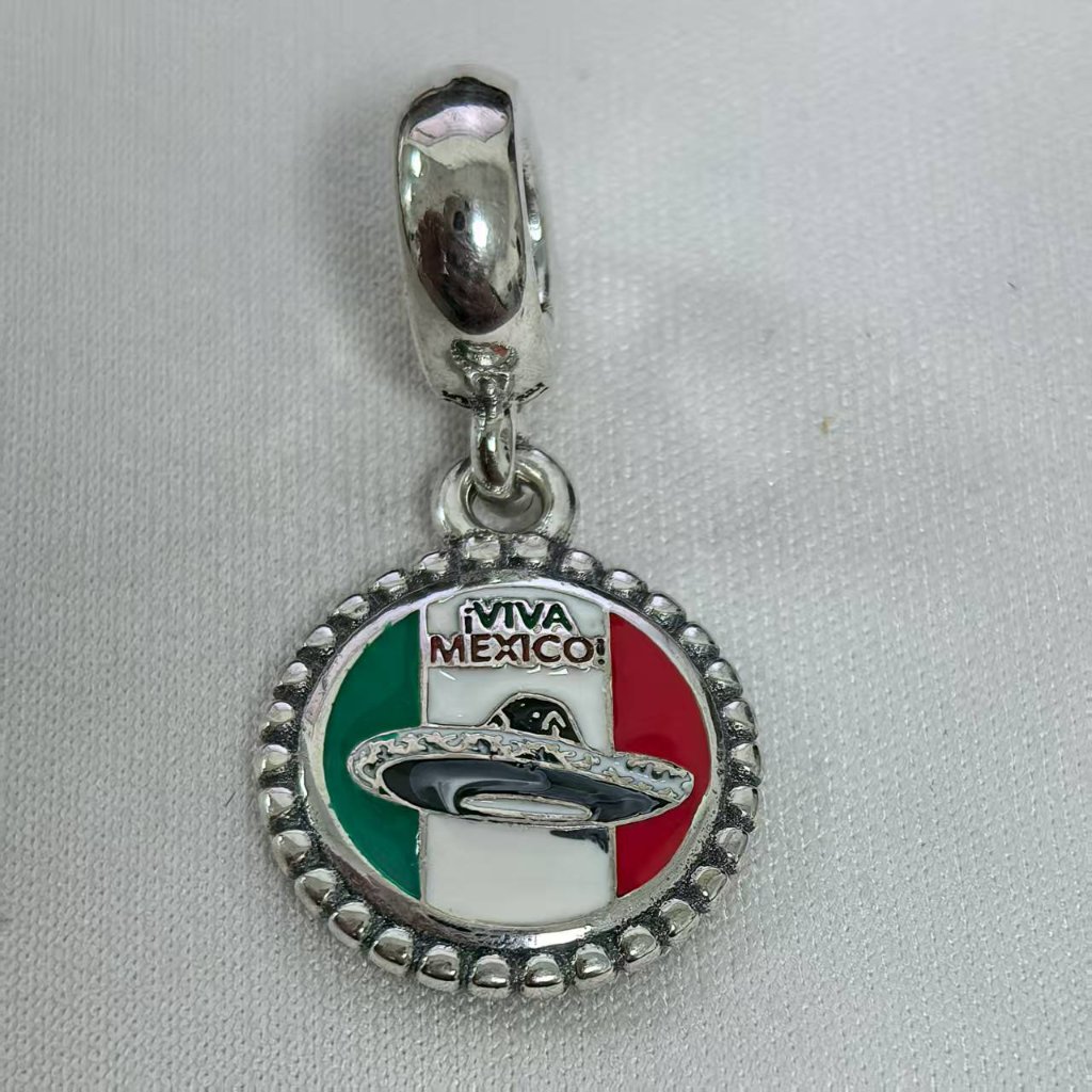 Pandora Viva Mexico Mexico Sombrero Charm Pendant, S925 Silver Jewelry